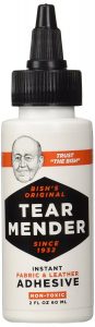 Tear Mender TG-2 Bish's Original Tear Mender Instant Fabric and Leather Adhesive