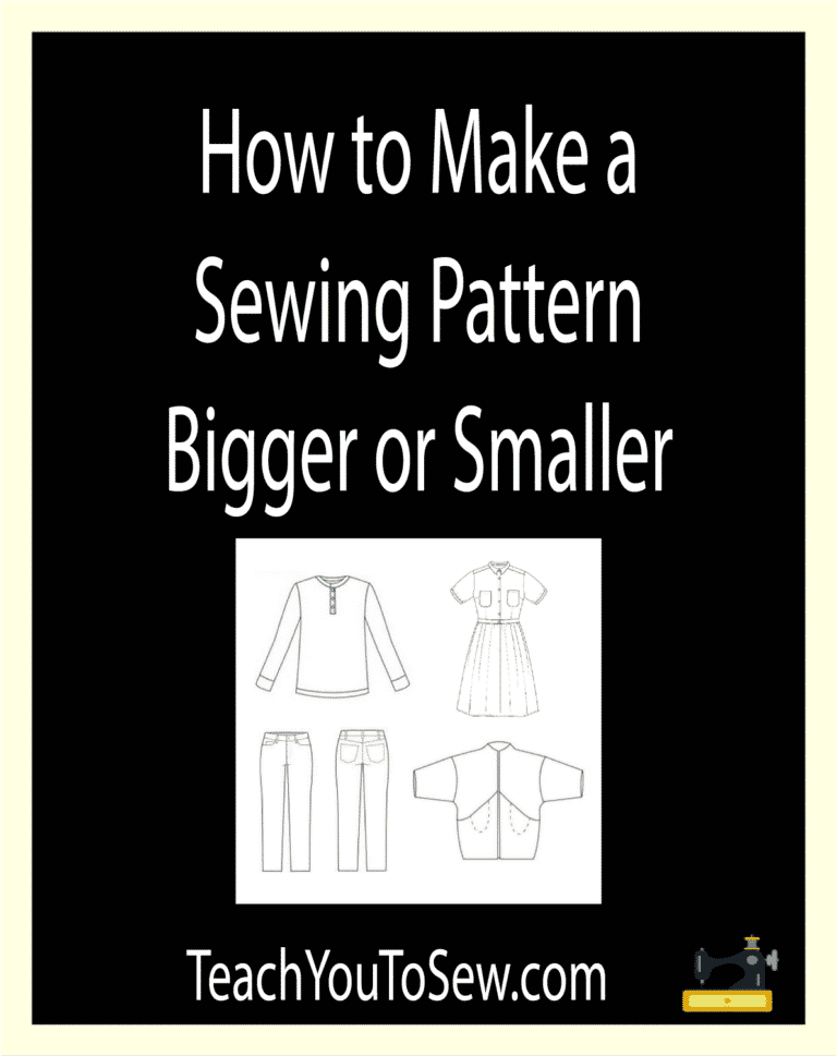How to Make a Sewing Pattern Bigger (or Smaller!)