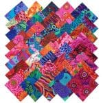 Kaffe Fassett Collective BOLD BRIGHT Precut 5-inch Cotton Fabric Quilting Squares Product image