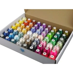 Simthread 63 Brother Colors Polyester 120d2 40 Weight Embroidery Machine Thread Product Image