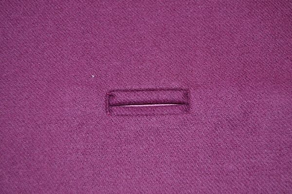 How to Sew a Bound Buttonhole