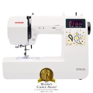Janome JW8100 Fully-Featured Computerized Sewing Machine with 100 Stitches