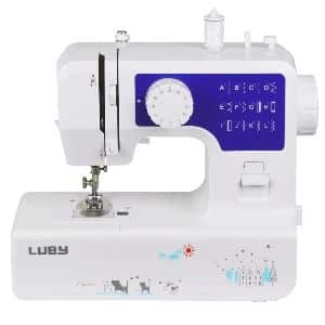 Roll over image to zoom in 4 VIDEOS Luby Portable sewing machine, 12 Built-in Stitches