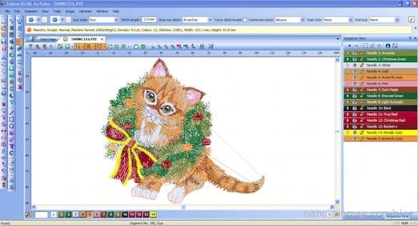 A cat image with a wreath displayed on a computer screen.