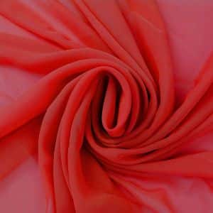 10 Yards 120" Wide Sheer Voile Chiffon Fabric by Yard Draping Panel Wedding (red)