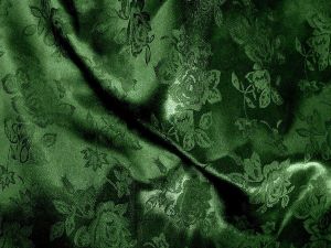 Brocade Jacquard Satin Dark Hunter 60 Inch Fabric by The Yard from The Fabric Exchange