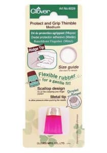 Clover Protect and Grip Thimble: Medium, Pink, 1