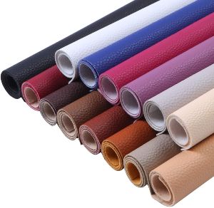 Cooraby 14 Pieces PU Leather Fabric Sheets Multicolor Fabric Cotton Back 11.8 x 7.8 Inch for DIY Hair Bows, Book Cover, Earrings, Wallet and Craft Making, 14 Colors (Dark Colors)