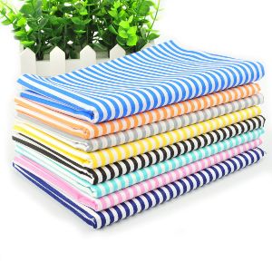 Fat Quarter Fabric Bundles Pre-Cut Quilting Cotton Twill Striped Printed Assortments,Good Quality Craft Cloth Bundle Squares,DIY for Sewing Crafting Rose Flavor(Stripe 8pcs,18 by 20.5Inch)