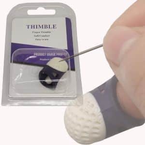 HONEYSEW Soft Comfort Thimble Two Size for Choose (Medium Size)