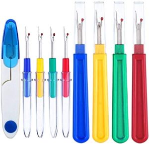 yalansmaiP 2 Packs Ergonomic Seam Ripper Premium Quality Sewing Tools Thread Remover Tool Handy Stitch Rippers with Soft Grip for Embroidery,Quilting and Sewing,Removing Hems and Seams 