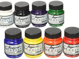 Japanese fabric paints in a variety of colors, perfect for denim.