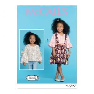 McCall’s M7797 Ruffles and Lace Treasured Collection Children’s Girls’ Tops and Skirt