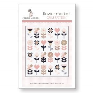 Poppie Cotton Pattern Flower Market Quilt