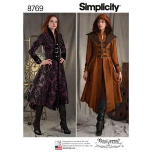 Simplicity 8769 Misses’ Costume Coats H5
