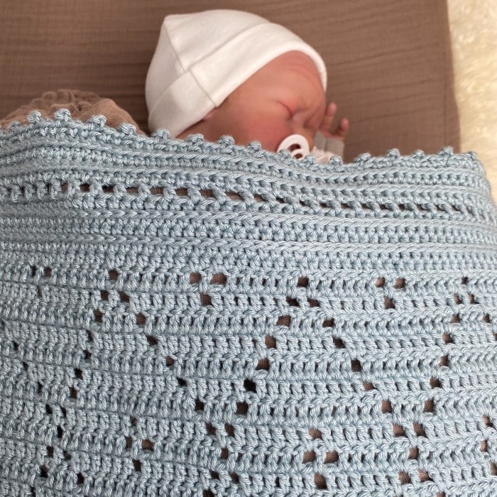 free DIY baby blanket patter crochet