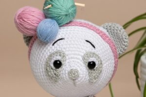 5 Stuffed Crochet Amigurumi Animals