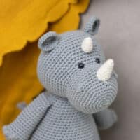 5 Stuffed Crochet Amigurumi Animals