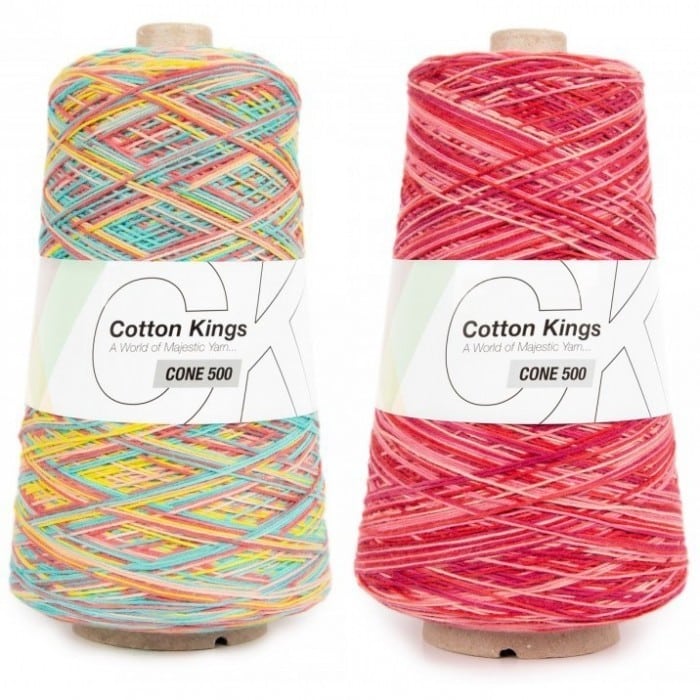 Cotton King Print Cone Yarn