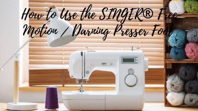 Learn How to Use the SINGER® Darning Foot